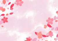 和紙の上の桜