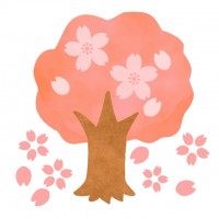 桜の木のイラスト