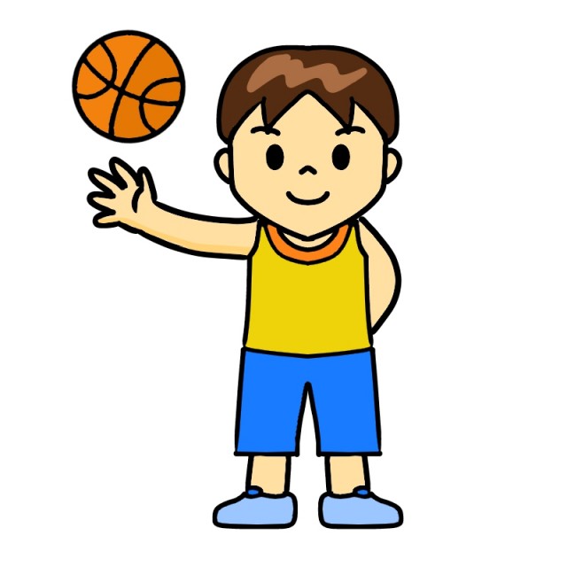 バスケットボール部男子のイラスト 無料イラスト素材 素材ラボ