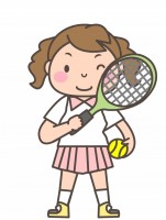 女子テニス部　ラ…