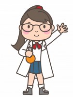 科学部　実験をし…