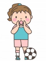 女子サッカー部　…