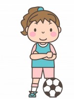 女子サッカー部　…