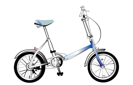 折りたたみ自転車 無料イラスト素材 素材ラボ