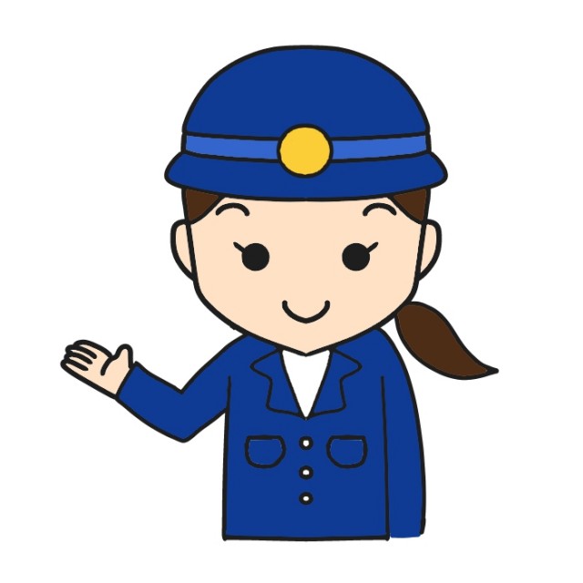 女性警察官のイラスト 無料イラスト素材 素材ラボ