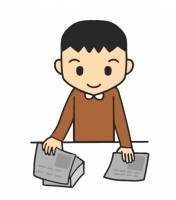 新聞配達員 かわいい無料イラスト 使える無料雛形テンプレート最新順 素材ラボ