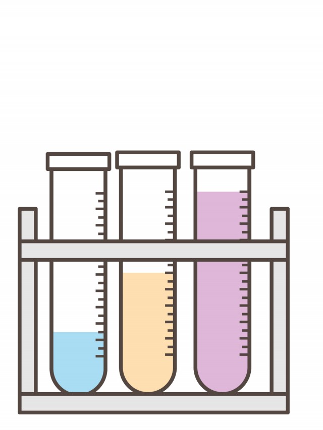 プリント カラー モノクロ 試験管 無料イラスト素材 素材ラボ