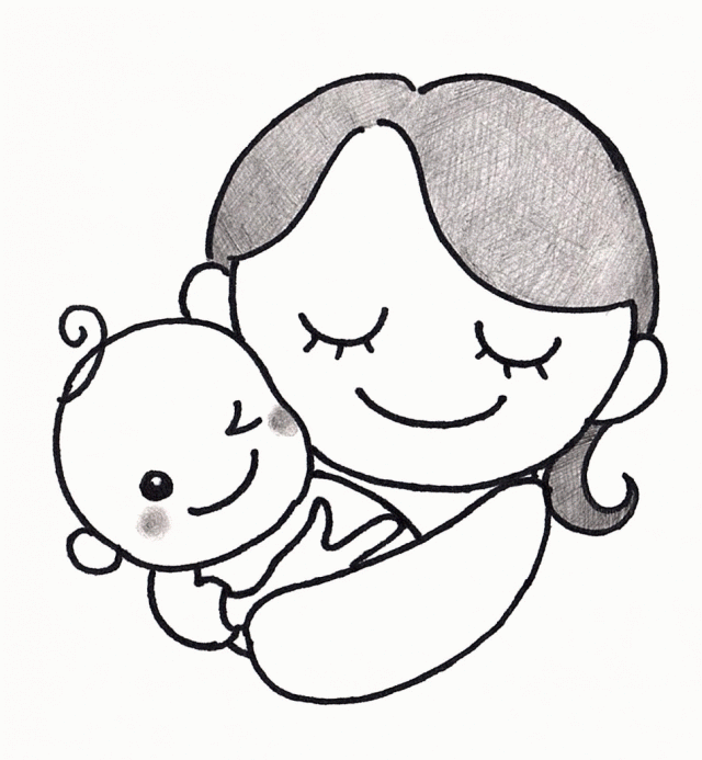赤ちゃんとお母さん 無料イラスト素材 素材ラボ