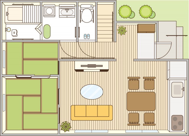 介護リフォーム住宅改修図面 無料イラスト素材 素材ラボ