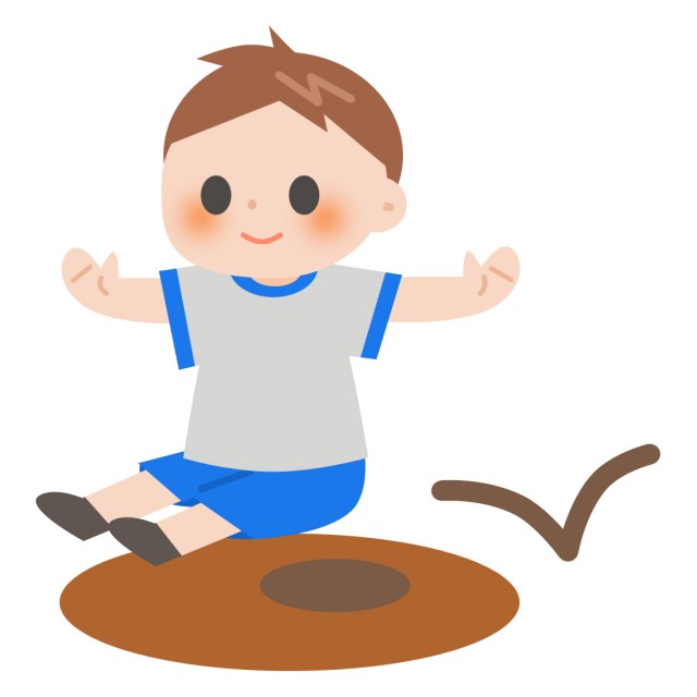 学校プリント用 体力テスト 走り幅跳びをする男の子 無料イラスト素材 素材ラボ