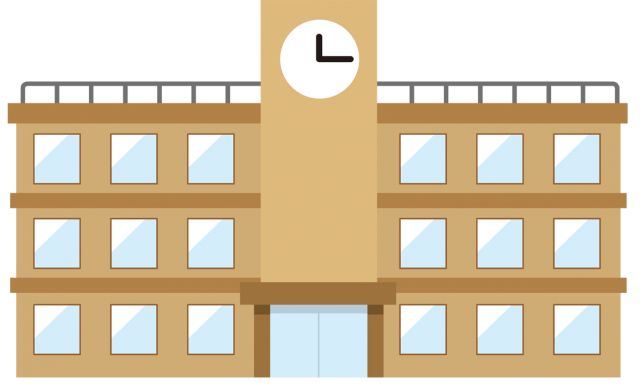 学校 建物 無料イラスト素材 素材ラボ