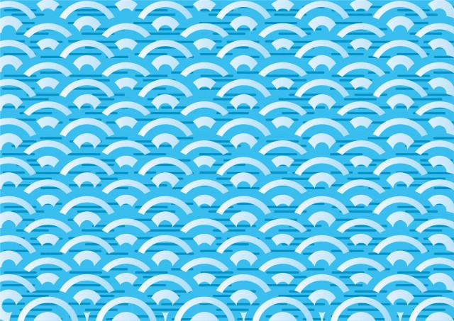 和柄「青海波」の背景素材