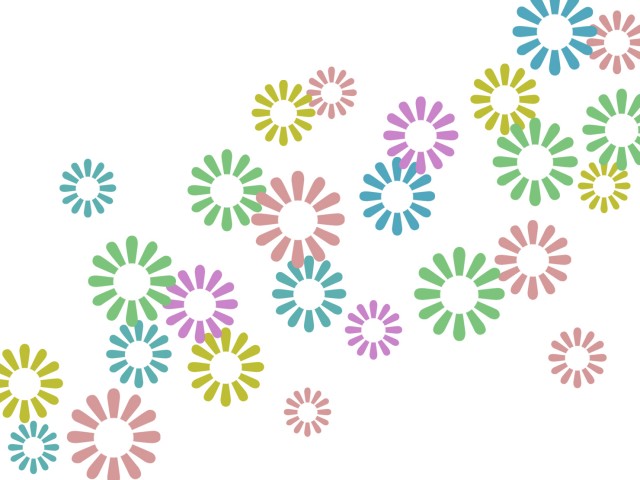 花模様の壁紙カラフル柄の背景イラスト素材 無料イラスト素材 素材ラボ