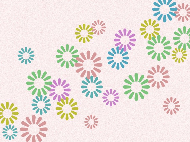 花模様の壁紙カラフル柄の背景イラスト素材 無料イラスト素材 素材ラボ