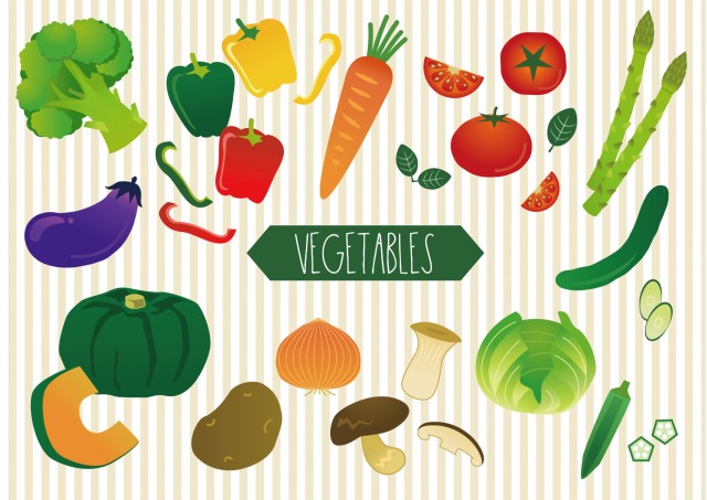 色々なお野菜のイラスト 無料イラスト素材 素材ラボ