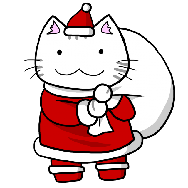 季節ねこ 12月 無料イラスト素材 素材ラボ