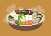 牡蠣鍋のイラスト