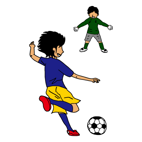 サッカー少年 無料イラスト素材 素材ラボ