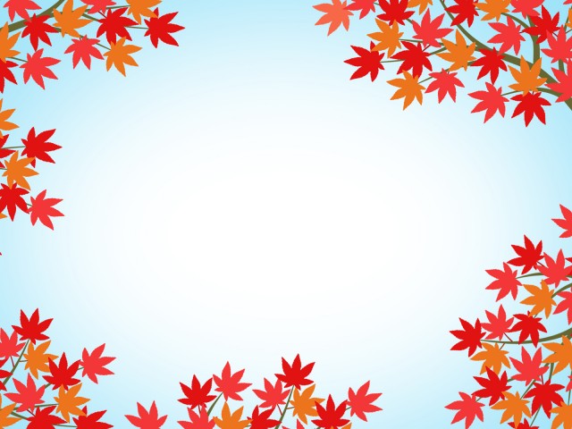 秋の風景フレーム壁紙イラスト背景素材 無料イラスト素材 素材ラボ