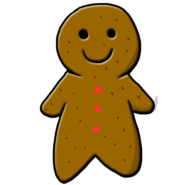 クリスマスモチーフ ジンジャークッキー 無料イラスト素材 素材ラボ