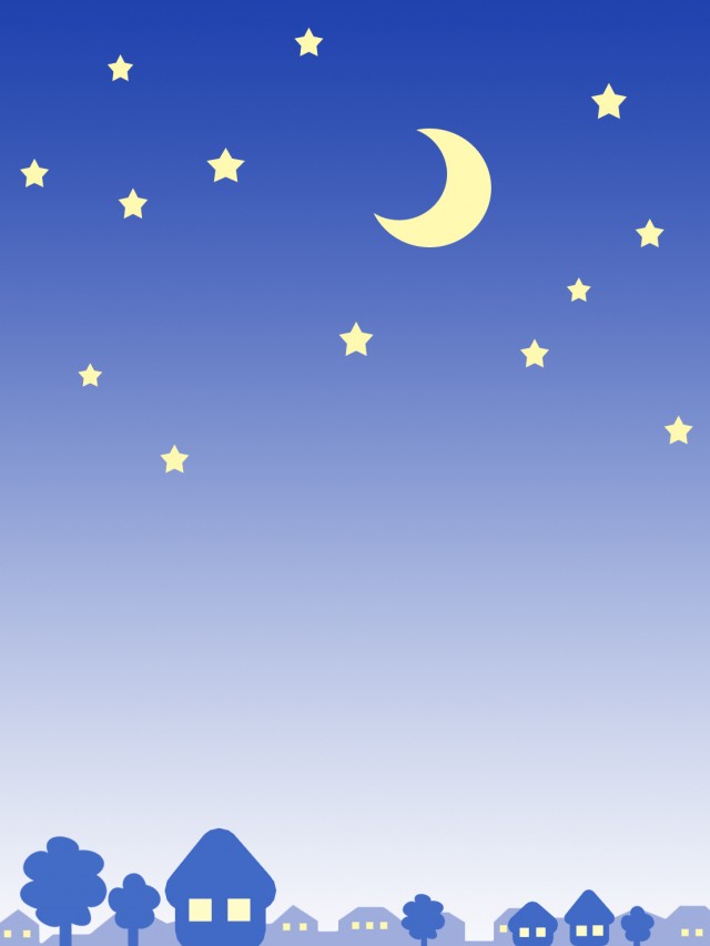夜景シルエット壁紙 星空イラスト背景素材 無料イラスト素材 素材ラボ