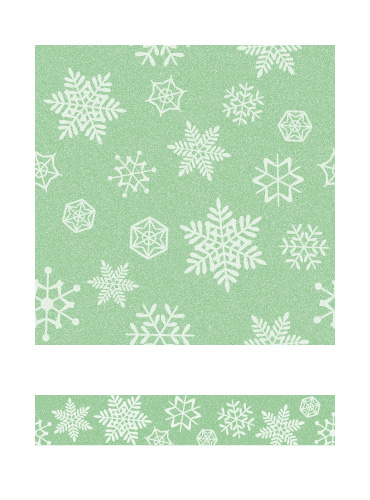 雪の結晶 ランダム 緑 マスキングテープ パターン図柄 セット ループ可 Jpg Ping Eps 無料イラスト素材 素材ラボ