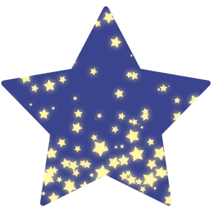 星の中の星 無料イラスト素材 素材ラボ