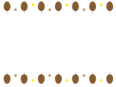 茶色い枯れ葉のフレーム 無料イラスト素材 素材ラボ
