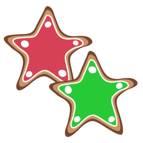 星型アイシング クリスマスクッキー 無料イラスト素材 素材ラボ