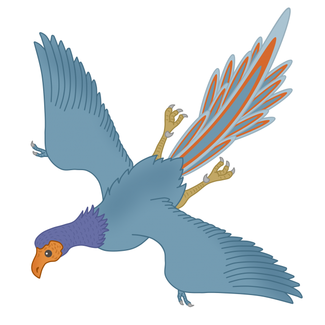 古生物のイラスト 始祖鳥 無料イラスト素材 素材ラボ