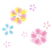 桜の花イラスト