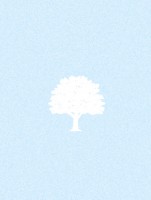 白い木と青い背景…