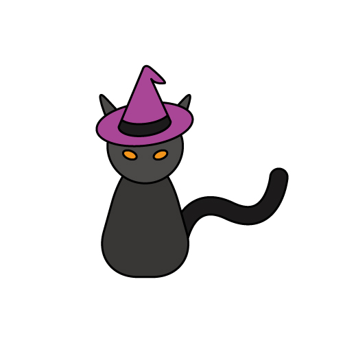 ハロウィン猫 無料イラスト素材 素材ラボ