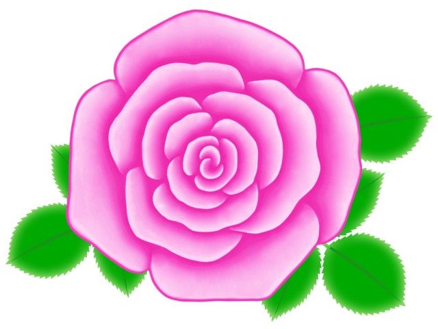 バラの花のワンポイントイラスト背景素材 無料イラスト素材 素材ラボ