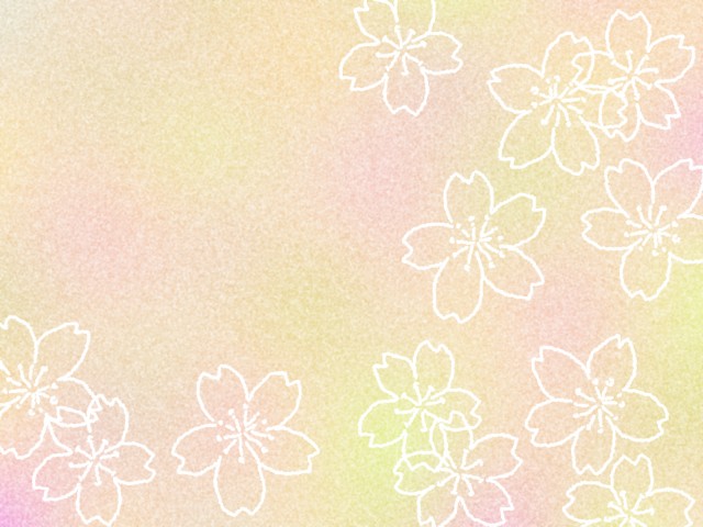 桜の花模様の壁紙 手描き線画背景素材イラスト 無料イラスト素材 素材ラボ