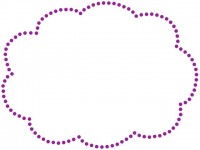 点線のフレーム 雲形の飾り枠イラスト 無料イラスト素材 素材ラボ