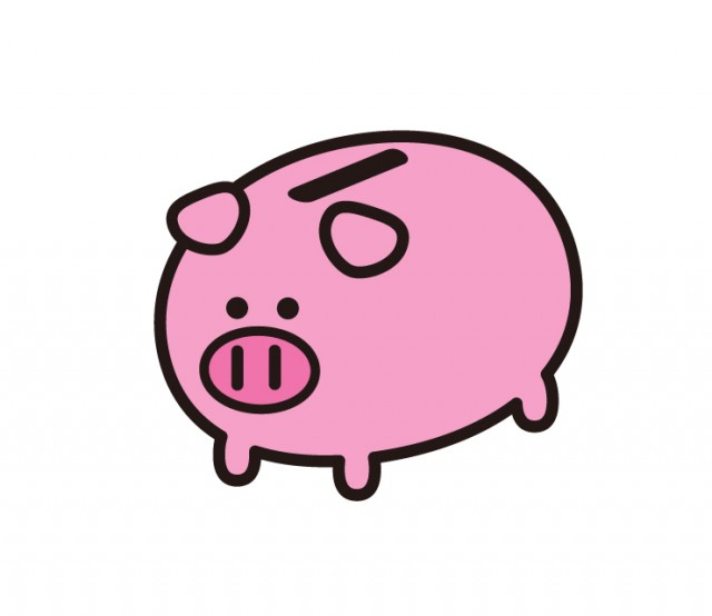 豚の貯金箱のイラスト 無料イラスト素材 素材ラボ