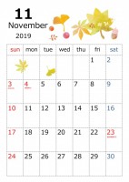 水彩なカレンダー…