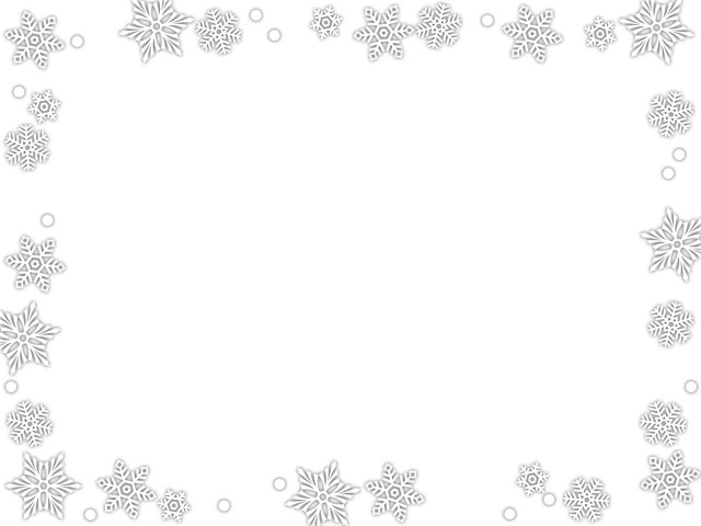 雪の結晶のフレームかわいい飾り枠素材イラスト 無料イラスト素材 素材ラボ