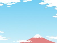空と富士山の壁紙…