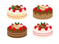 クリスマスケーキ かわいい無料イラスト 使える無料雛形テンプレート最新順 素材ラボ