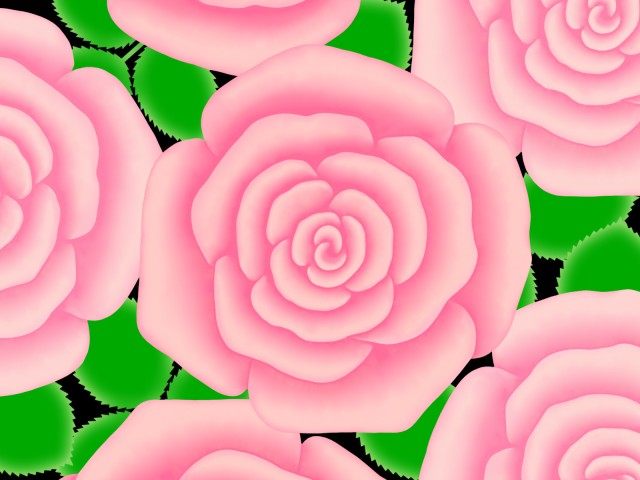 薔薇の壁紙 花模様の背景素材イラスト 無料イラスト素材 素材ラボ