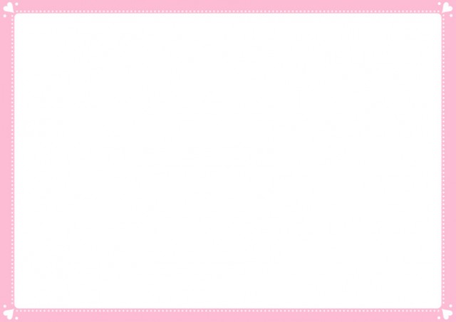 四隅 プチハート ピンク 枠フレーム 無料イラスト素材 素材ラボ