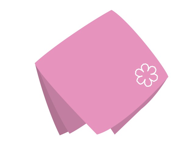 ピンク色のハンカチ 無料イラスト素材 素材ラボ