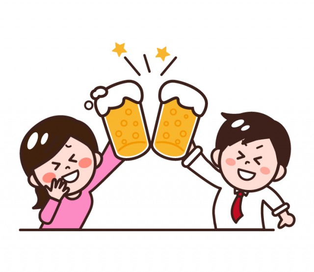 飲み会 忘年会 新年会 歓送迎会 無料イラスト素材 素材ラボ