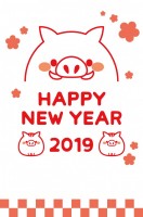 年賀状 2019…