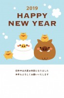 年賀状 2019…