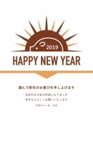 年賀状 2019…