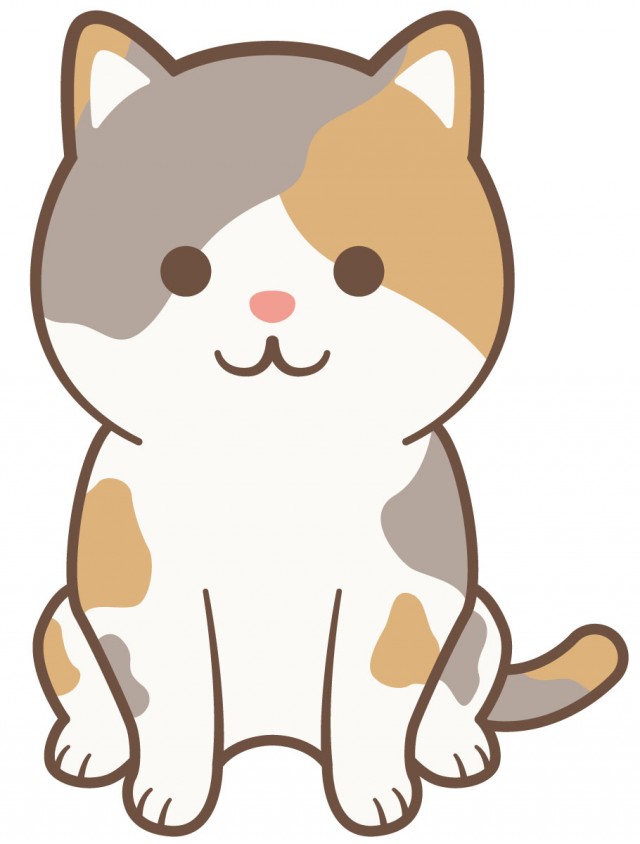 三毛猫 無料イラスト素材 素材ラボ