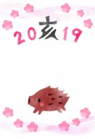 年賀状2019亥…